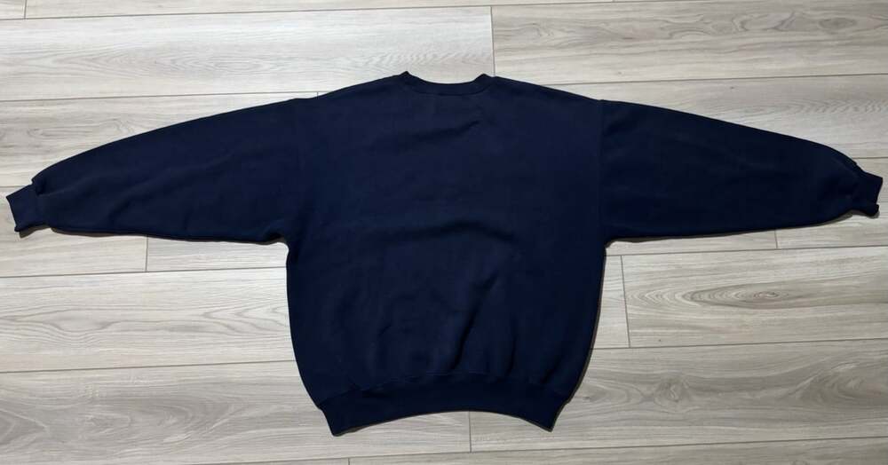 Vintage 90s Napa Valley A Grape Place Crewneck Sweatshirt Navy Wine Country L - Picture 8 of 10